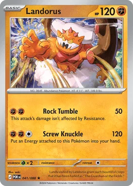 Landorus #41 Perfect Order Pokemon card