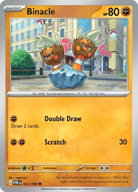Binacle #42 Perfect Order Pokemon card