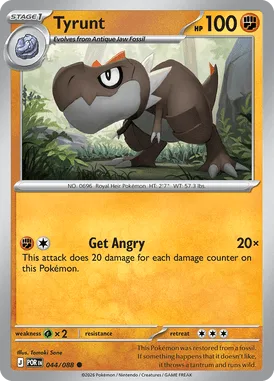 Tyrunt #44 Perfect Order Pokemon card