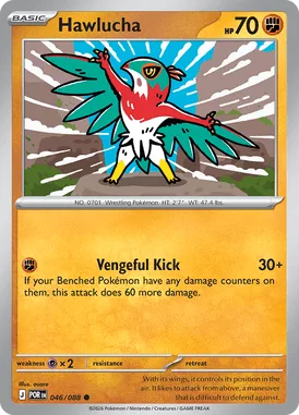 Hawlucha #46 Perfect Order Pokemon card
