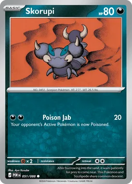 Skorupi #51 Perfect Order Pokemon card