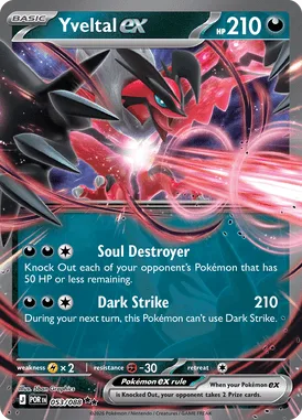 Yveltal ex #53 Perfect Order Pokemon card