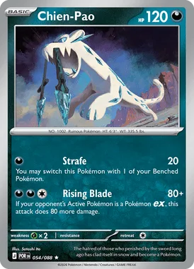 Chien-Pao #54 Perfect Order Pokemon card