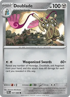 Doublade #57 Perfect Order Pokemon card