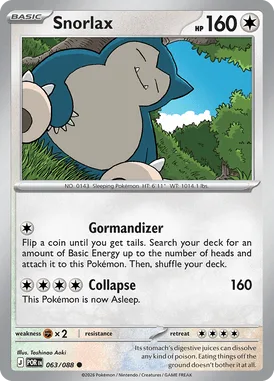 Snorlax #63 Perfect Order Pokemon card