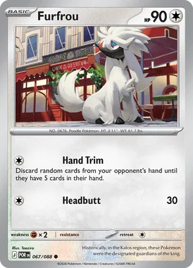 Furfrou #67 Perfect Order Pokemon card