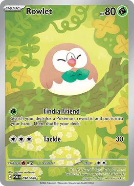 Rowlet #90 Perfect Order Pokemon card