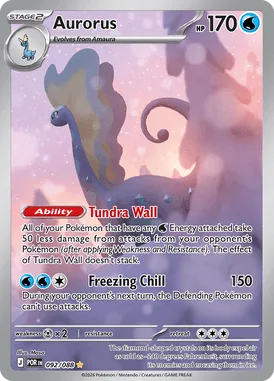 Aurorus #92 Perfect Order Pokemon card