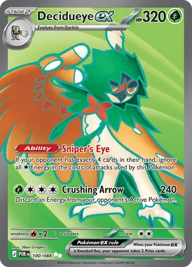Decidueye ex #100 Perfect Order Pokemon card