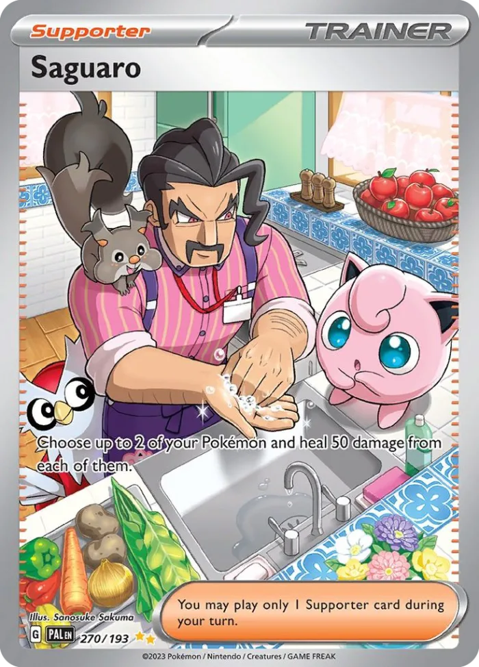 Saguaro #270 Paldea Evolved Pokemon card