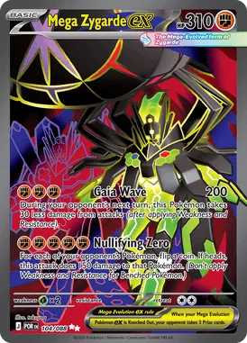 Mega Zygarde ex #104 Perfect Order Pokemon card