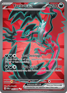 Yveltal ex #105 Perfect Order Pokemon card