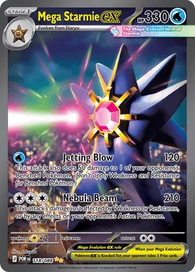 Mega Starmie ex #118 Perfect Order Pokemon card