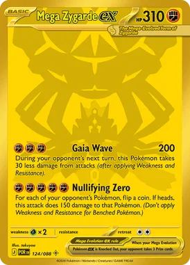 Mega Zygarde ex #124 Perfect Order Pokemon card