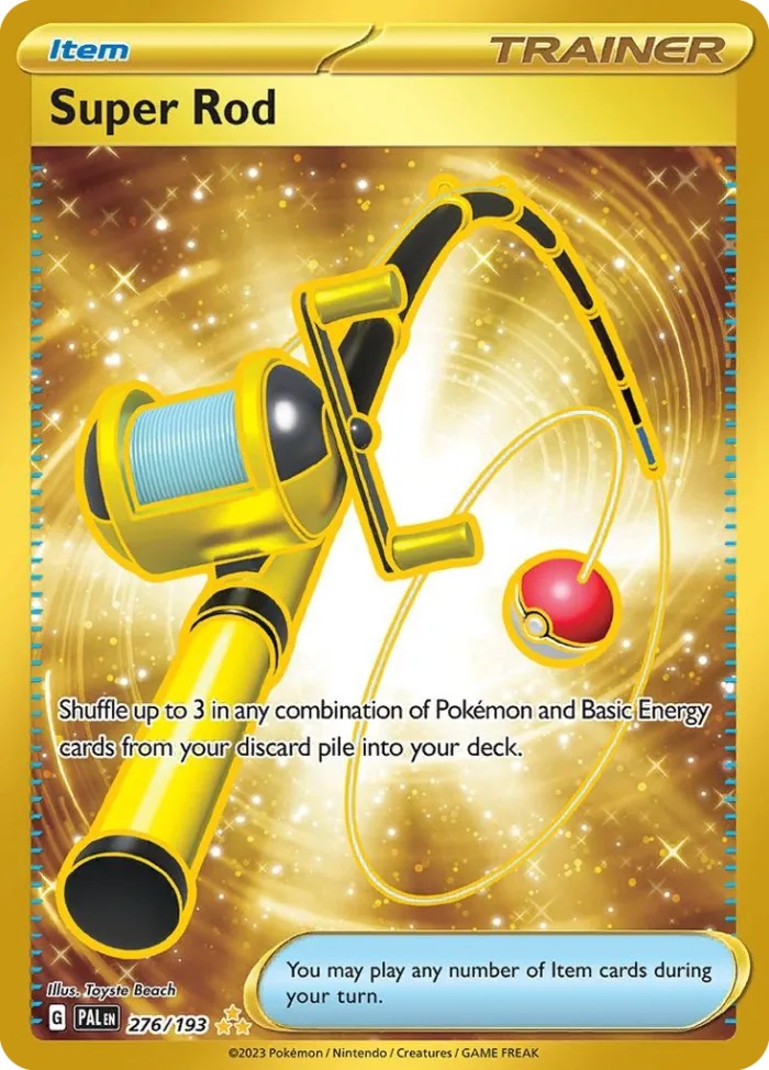 Super Rod #276 Paldea Evolved Pokemon card