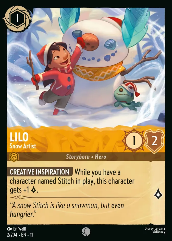 Lilo #2 Winterspell Disney Lorcana card