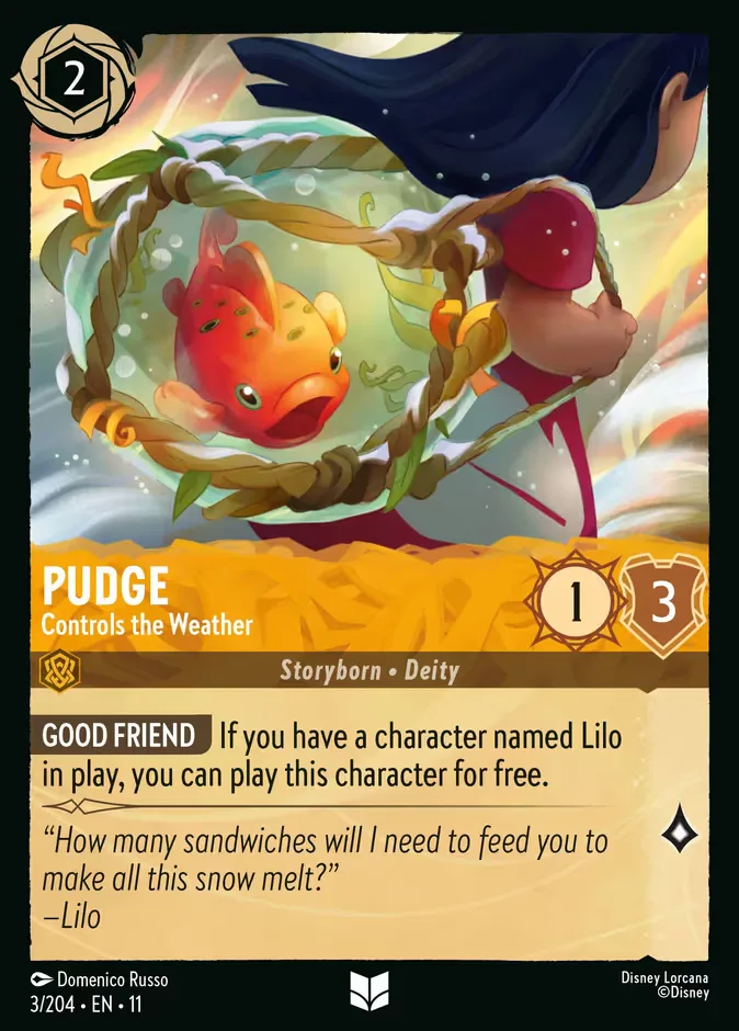 Pudge #3 Winterspell Disney Lorcana card