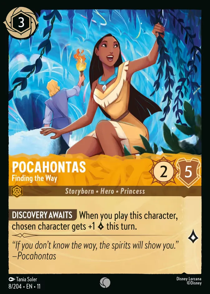 Pocahontas #8 Winterspell Disney Lorcana card