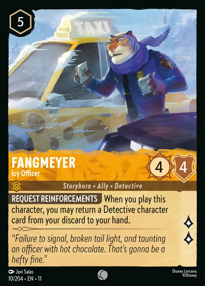 Fangmeyer #10 Winterspell Disney Lorcana card