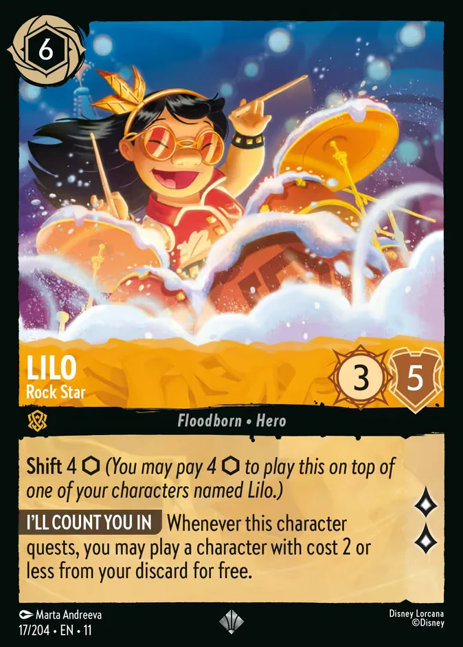 Lilo #17 Winterspell Disney Lorcana card