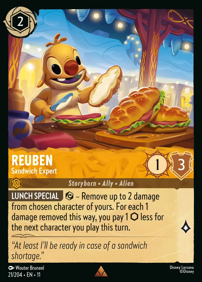 Reuben #21 Winterspell Disney Lorcana card