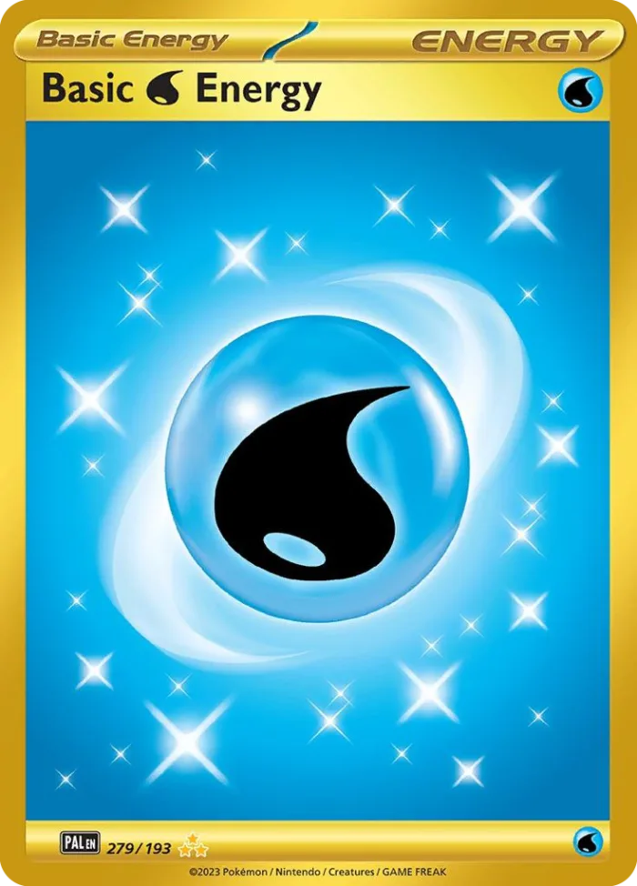 Basic Water Energy #279 Paldea Evolved Pokemon card
