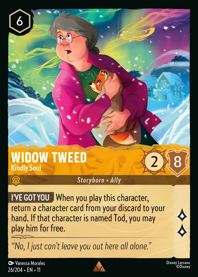 Widow Tweed #26 Winterspell Disney Lorcana card