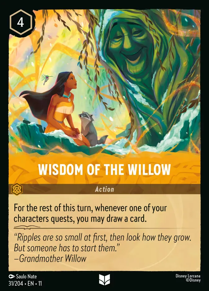 Wisdom of the Willow #31 Winterspell Disney Lorcana card
