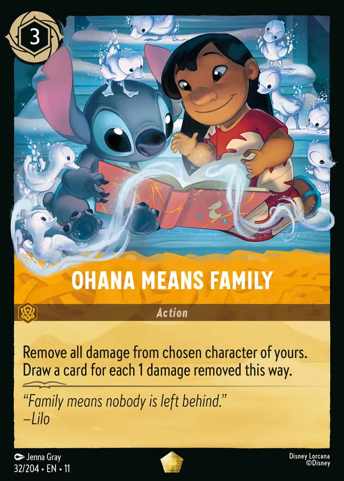 Ohana Means Family #32 Winterspell Disney Lorcana card