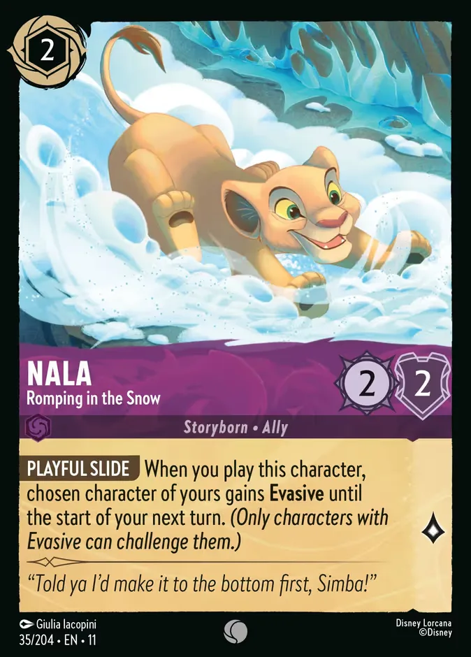 Nala #35 Winterspell Disney Lorcana card