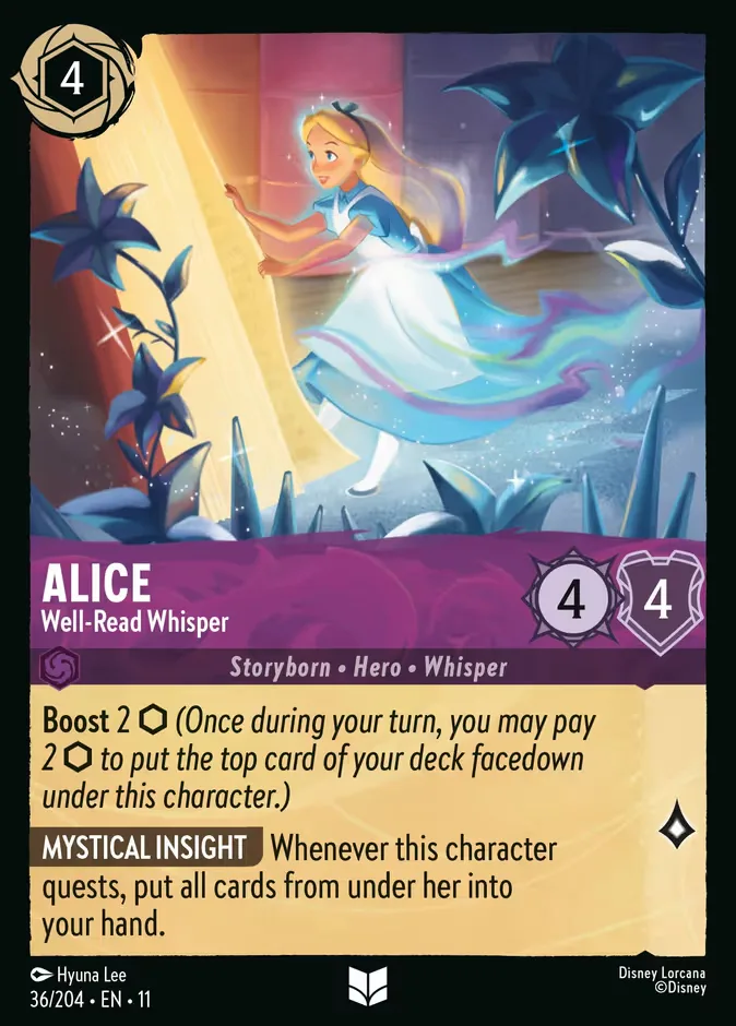 Alice #36 Winterspell Disney Lorcana card