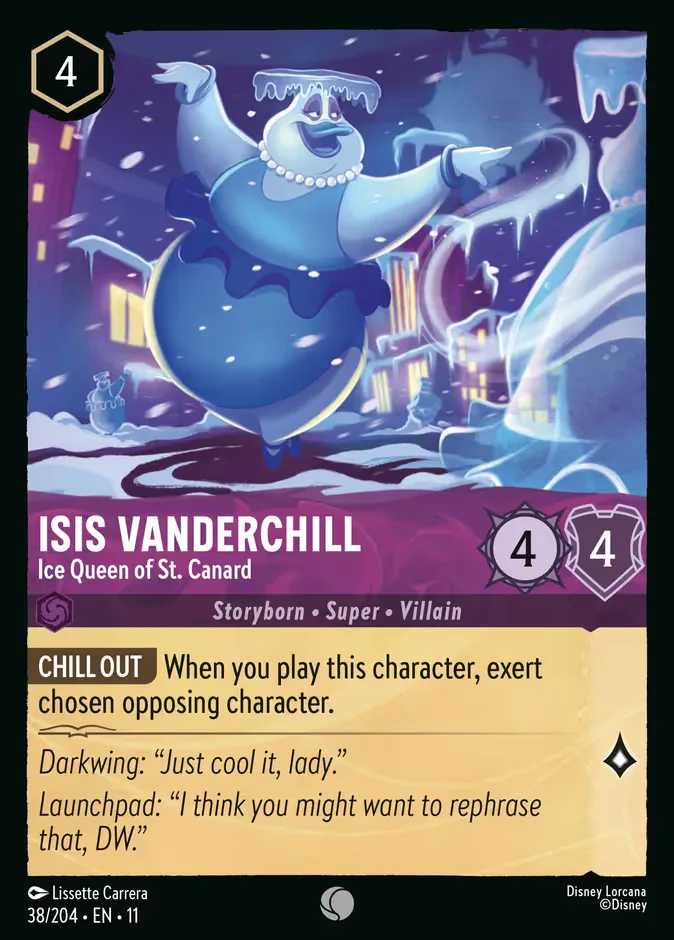 Isis Vanderchill #38 Winterspell Disney Lorcana card