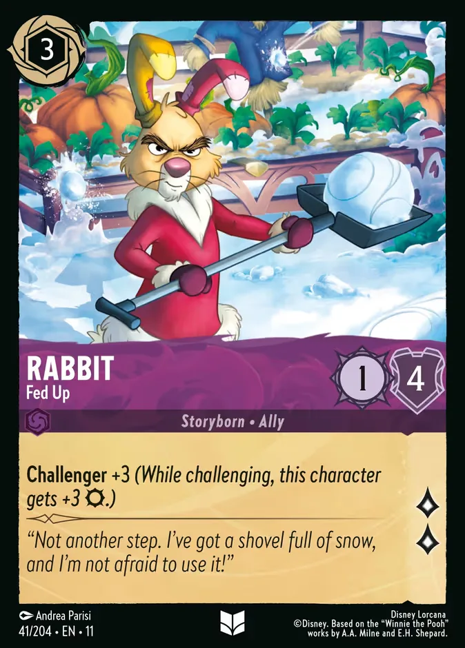 Rabbit #41 Winterspell Disney Lorcana card