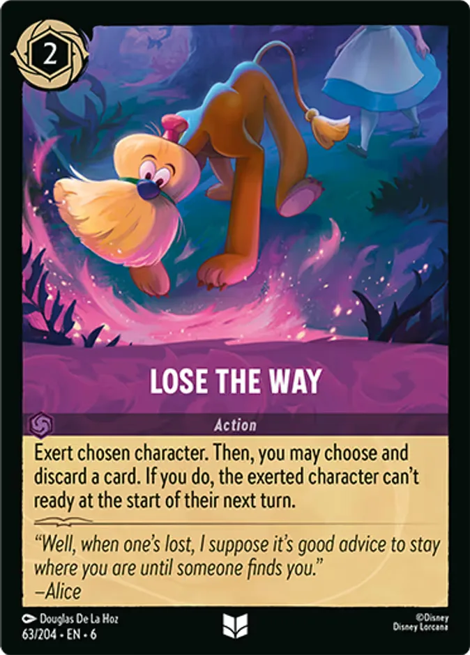 Lose The Way #63 Azurite Sea Disney Lorcana card
