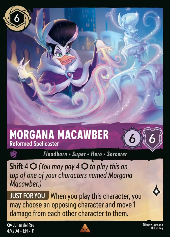 Morgana Macawber #47 Winterspell Disney Lorcana card