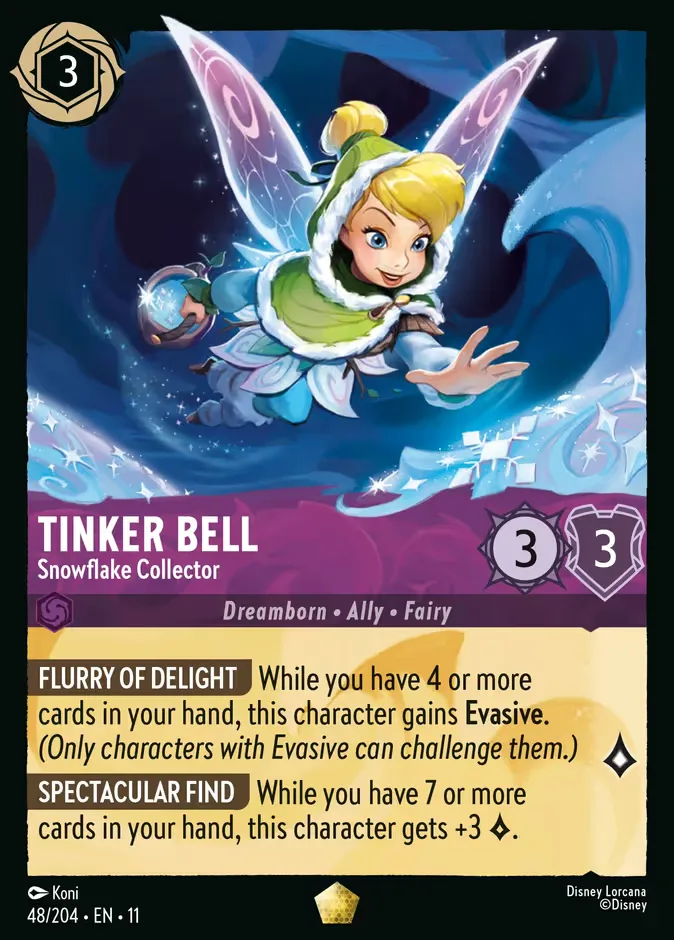 Tinker Bell #48 Winterspell Disney Lorcana card