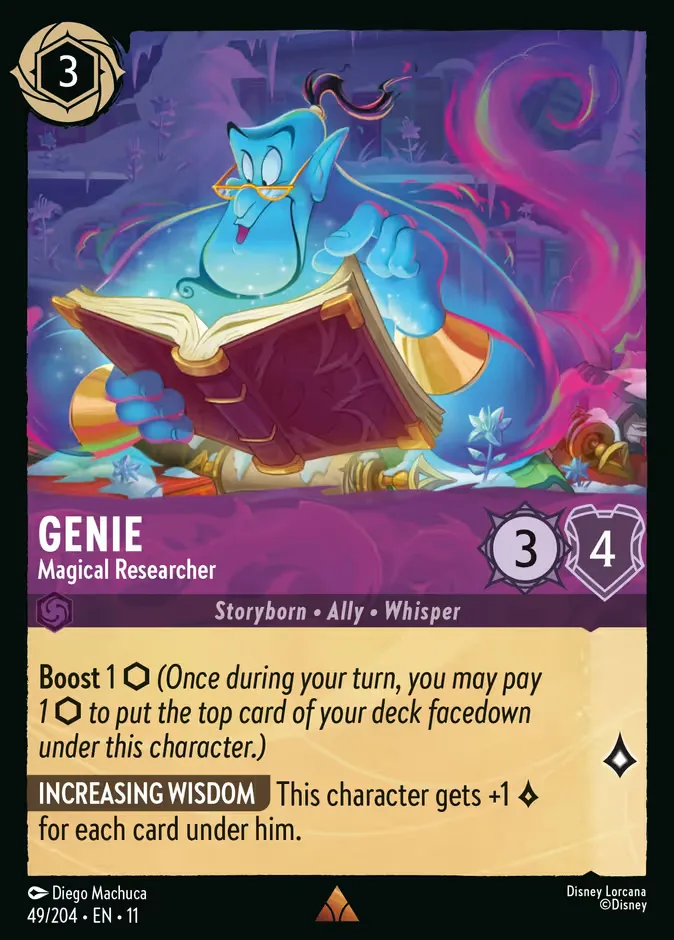Genie #49 Winterspell Disney Lorcana card