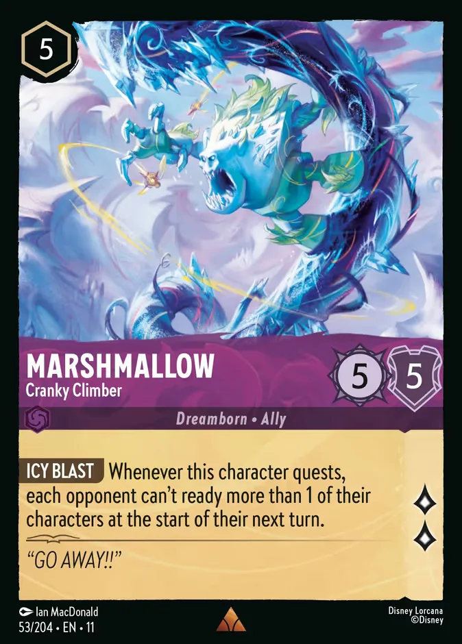 Marshmallow #53 Winterspell Disney Lorcana card
