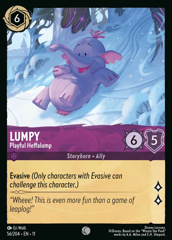 Lumpy #56 Winterspell Disney Lorcana card