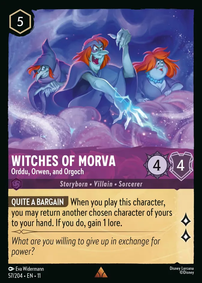 Witches of Morva #57 Winterspell Disney Lorcana card