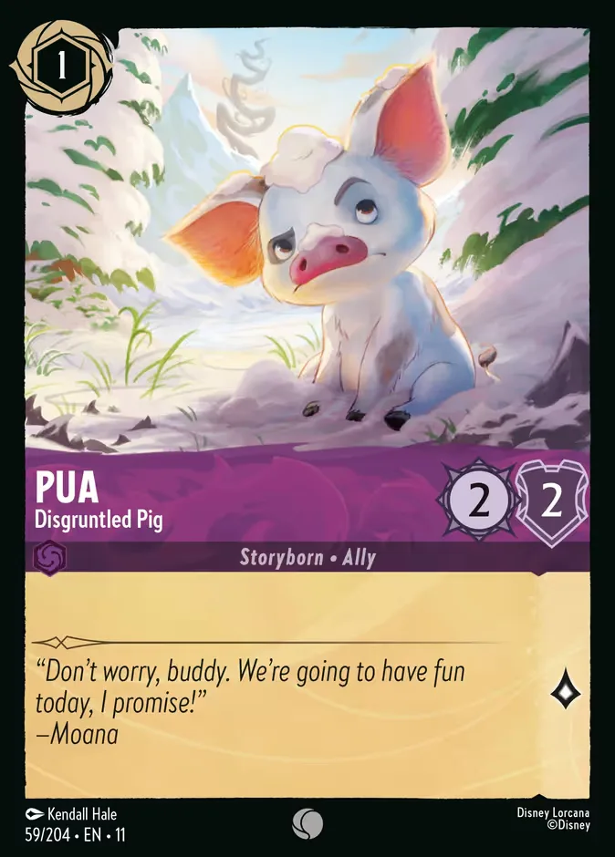 Pua #59 Winterspell Disney Lorcana card