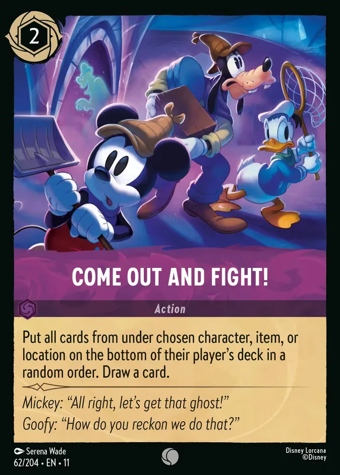 Come Out and Fight! #62 Winterspell Disney Lorcana card