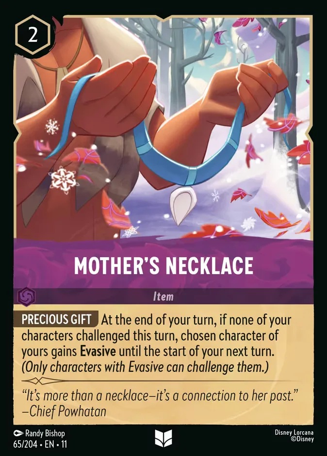 Mother's Necklace #65 Winterspell Disney Lorcana card