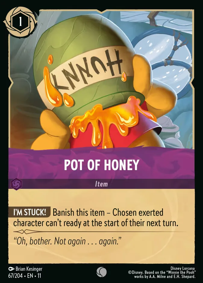 Pot of Honey #67 Winterspell Disney Lorcana card