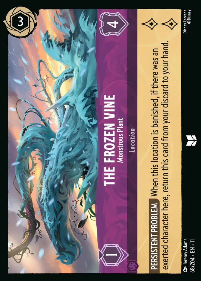 The Frozen Vine #68 Winterspell Disney Lorcana card