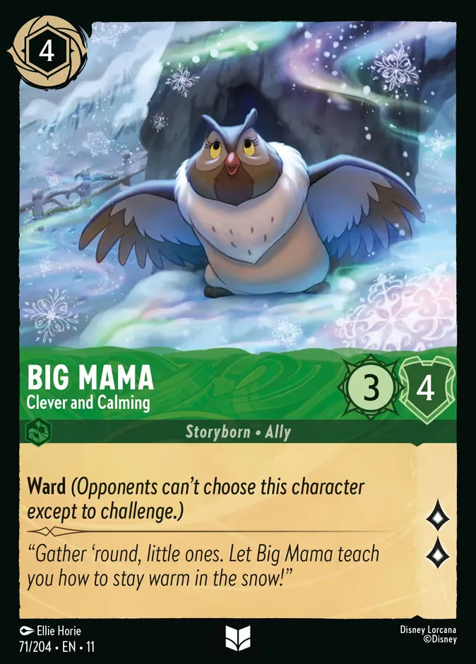 Big Mama #71 Winterspell Disney Lorcana card