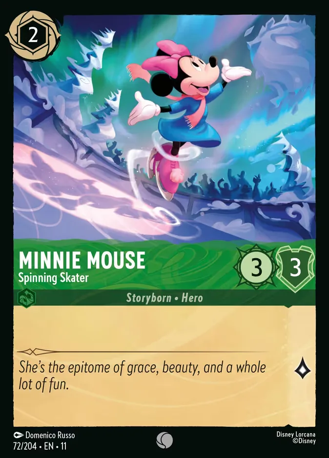 Minnie Mouse #72 Winterspell Disney Lorcana card
