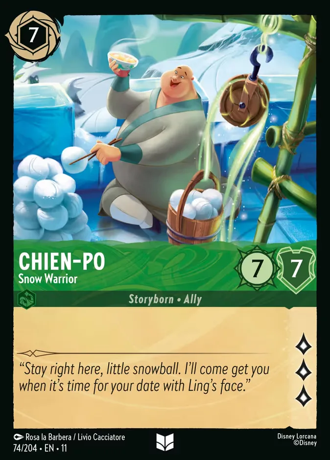 Chien-Po #74 Winterspell Disney Lorcana card