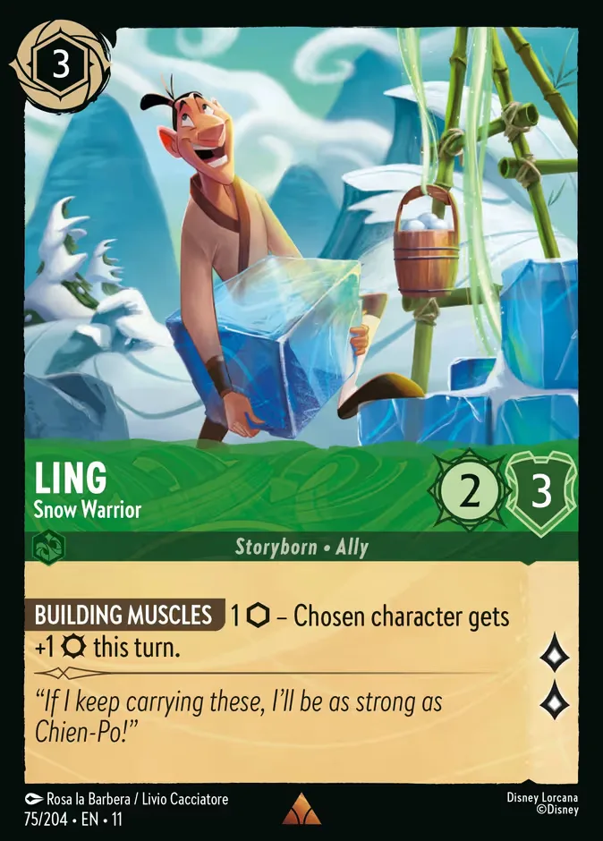 Ling #75 Winterspell Disney Lorcana card
