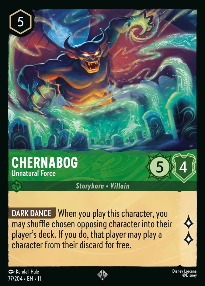 Chernabog #77 Winterspell Disney Lorcana card